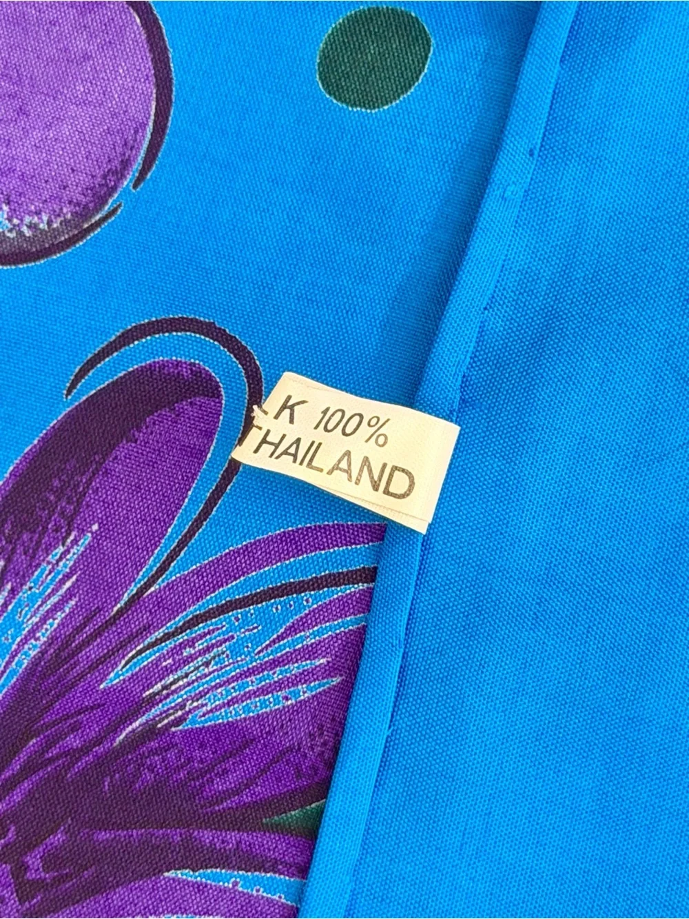vintage Shinawatra Thai silk floral scarf